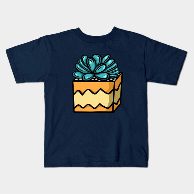 Succulent Illustration 2 Kids T-Shirt by yudabento